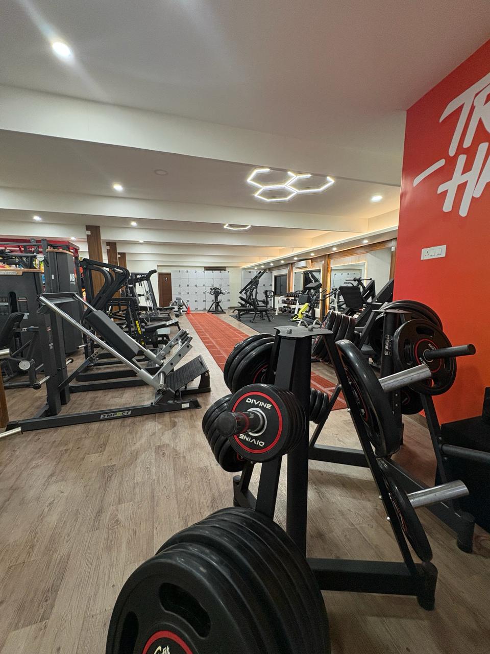 Inside Liger Fitness Vellimadukunnu - training area and premium equipment